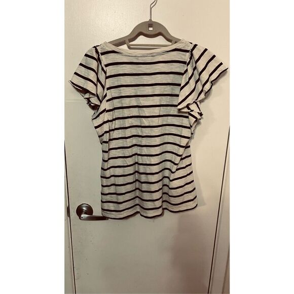 Ralph Lauren Black Label Black Tan Stripe T Shirt Bell Short Sleeves Size S - Picture 8 of 8
